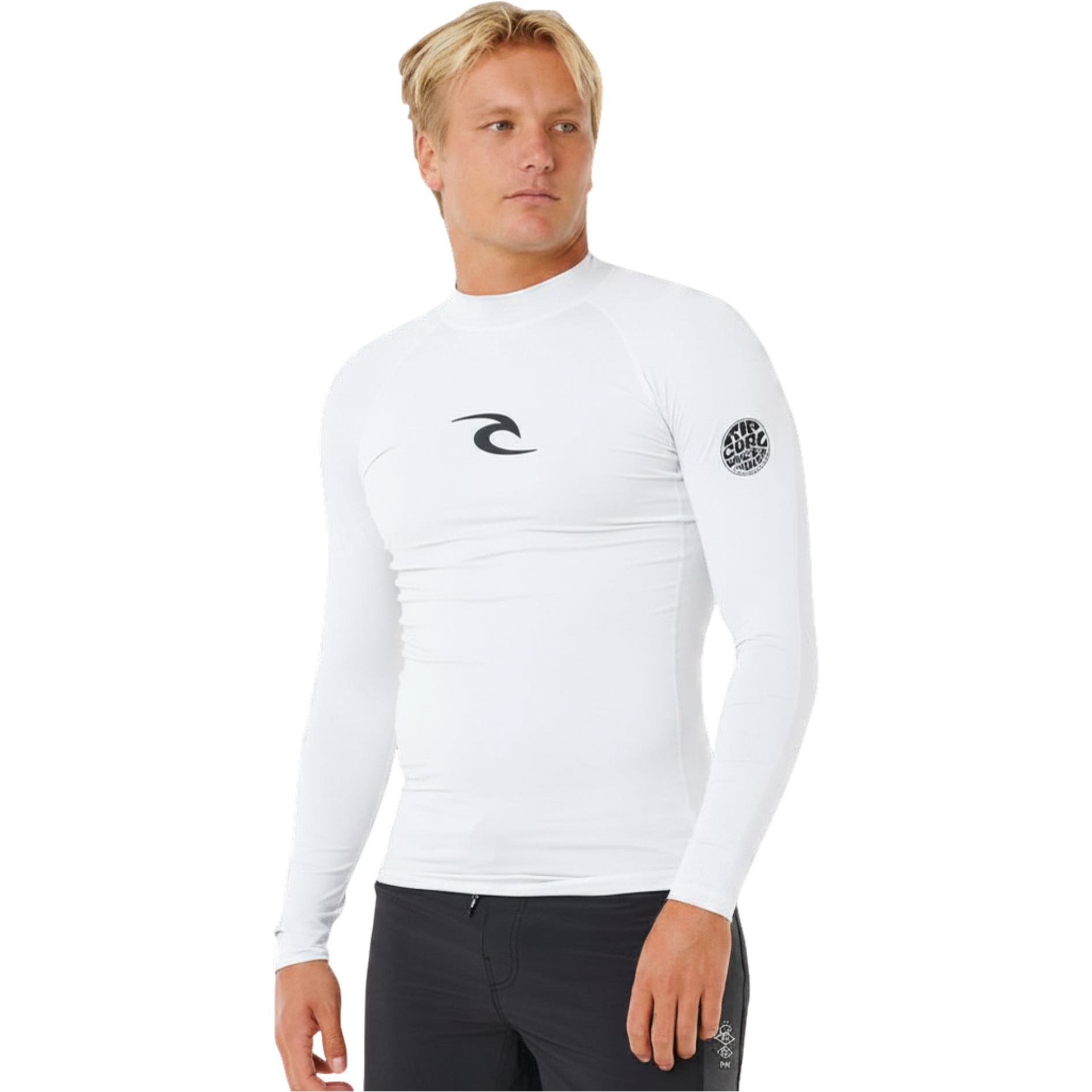 2026 Rip Curl Herre-Waves UPF- Performance -langærmet Lycra-vest 16FMRV - White